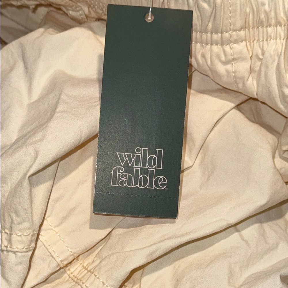 Wild Fable Off White Cream Cargo Pants Women's Medium NWT - Picture 9 of 10